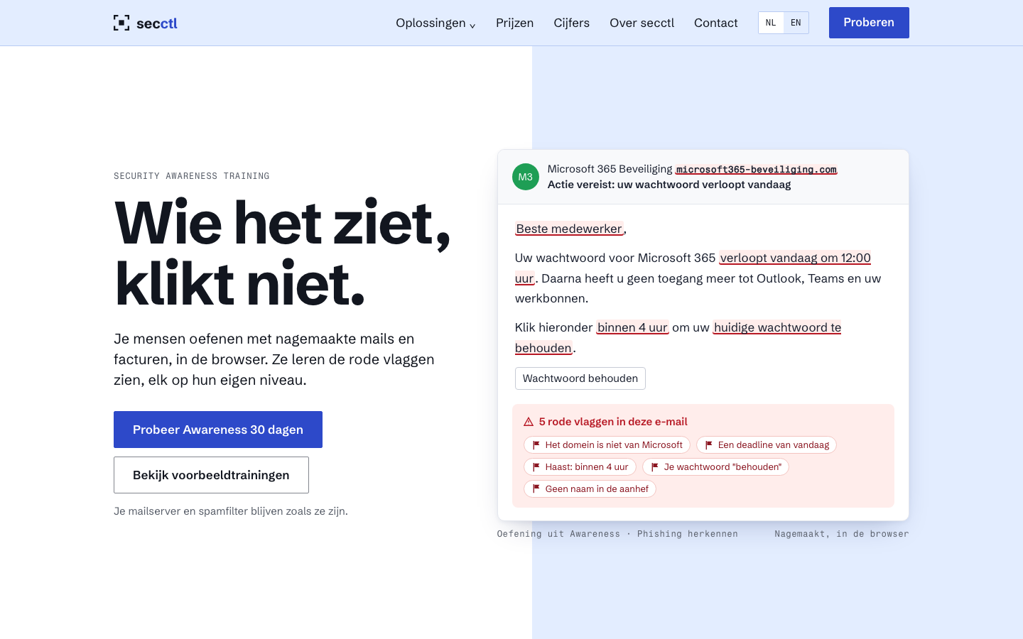 Ontwerp 06 op een laptop: Wie het ziet, klikt niet.
