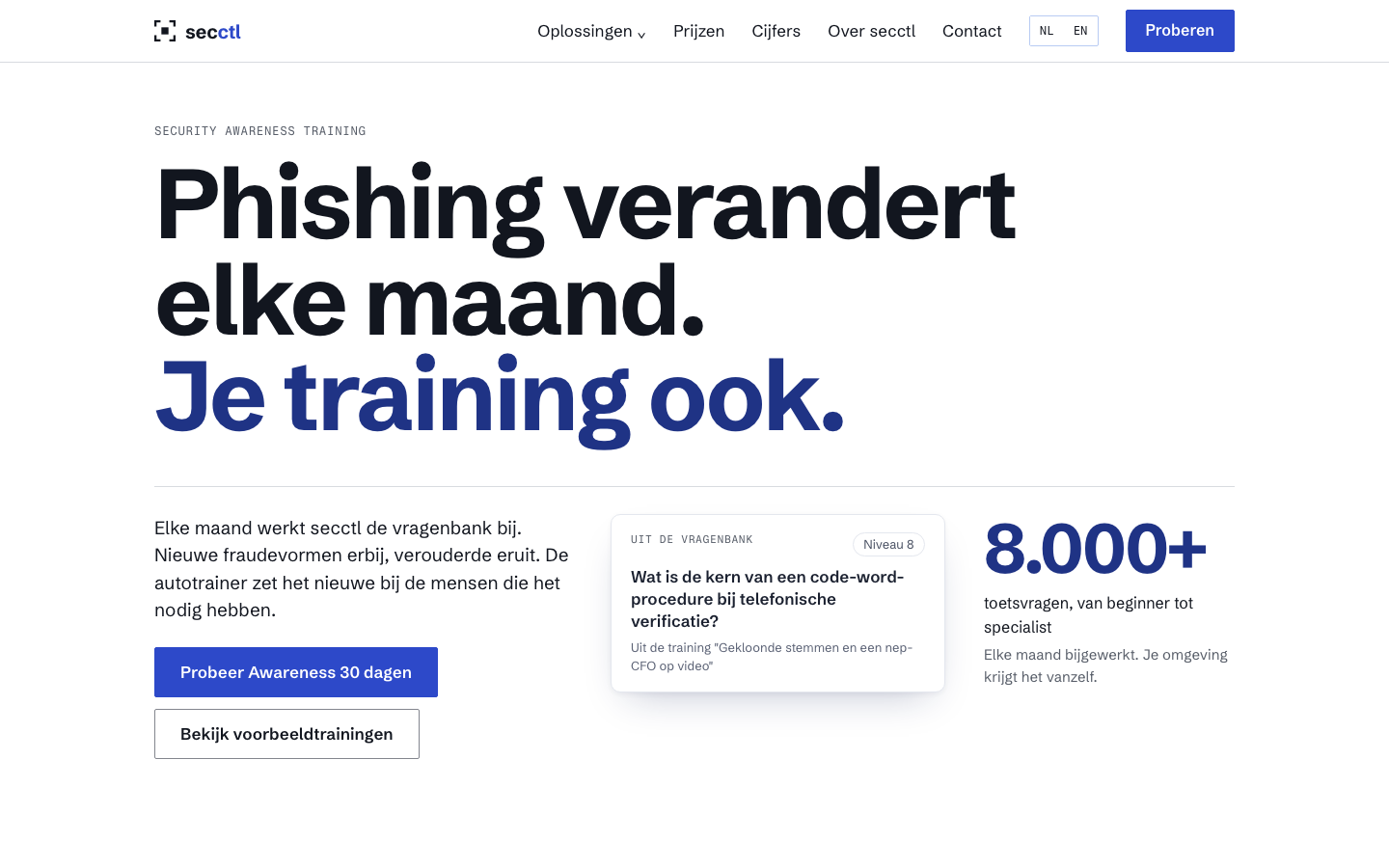 Ontwerp 10 op een laptop: Phishing verandert elke maand. Je training ook.